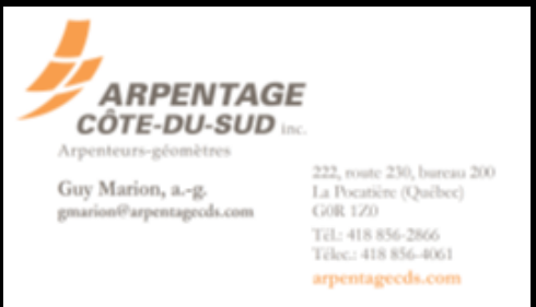 Arpentage Cote Du Sud